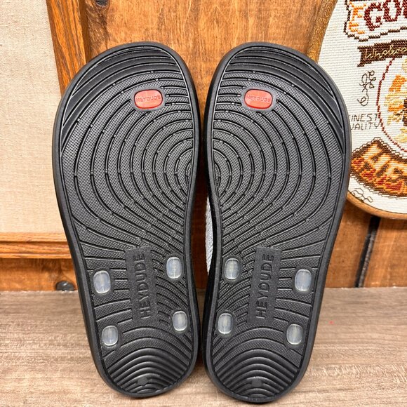 Hey Dude Meg Pearl Grey Women's Thong Flip Flop Sandals Size 11 EUC Summer Comfy - Picture 8 of 9